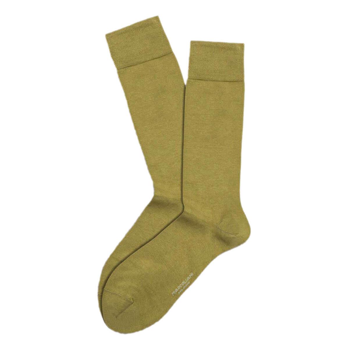 The Classic Plain Pima Cotton Mid Calf Socks - Men's