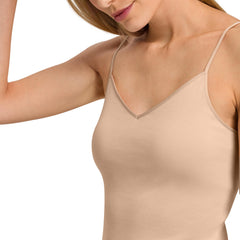 Cotton Seamless Padded Spaghetti Top - Women's