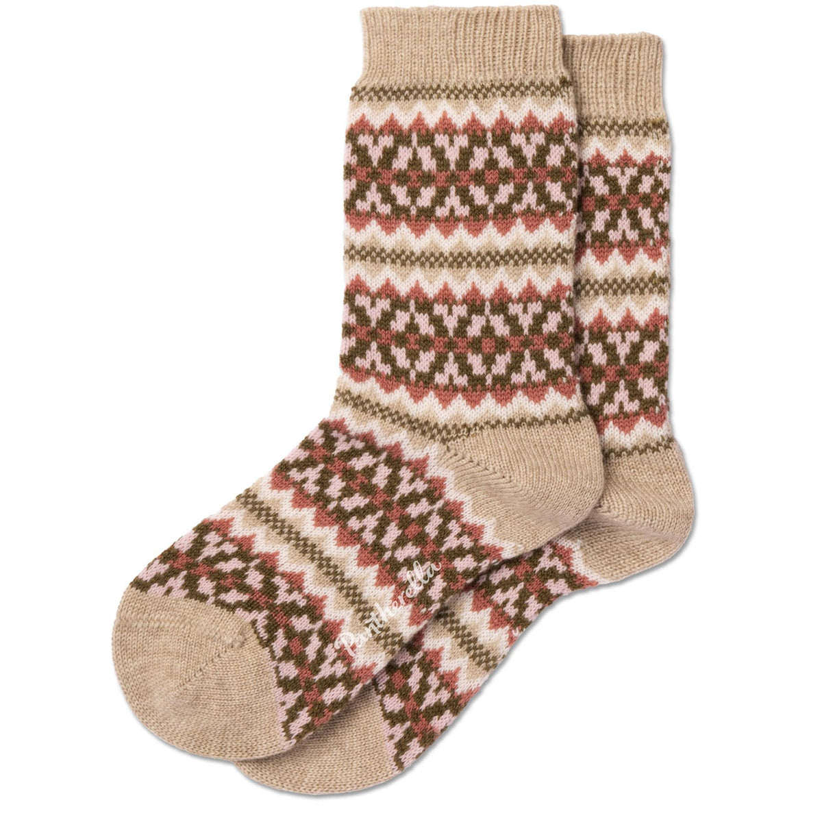 Isobel Cashmere Fairisle Socks - Women's-Outlet