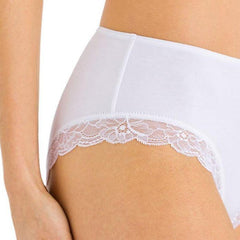 Cotton Lace Midi Briefs - Women's-Outlet