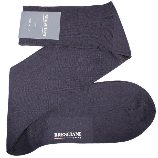 Sea Island Cotton Knee High Socks - Men's