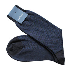 Jacquard Swirl Merino Wool Socks - Men's