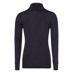 Woolen Silk Turtle Neck Top - Men's