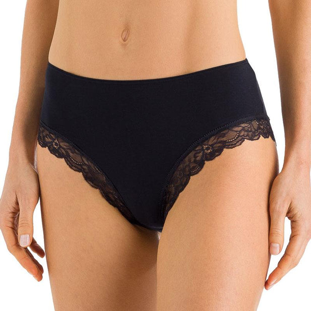Cotton Lace Midi Briefs - Women's-Outlet