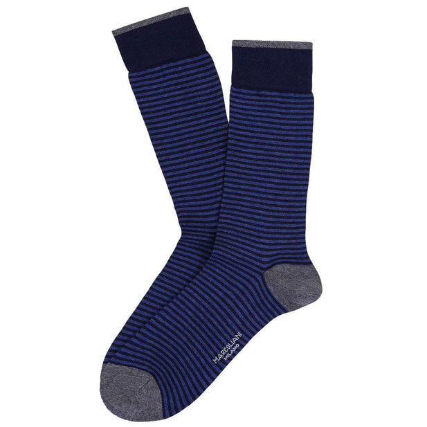 Palio Stripe Pima Cotton Lisle Knee High Socks - Men's