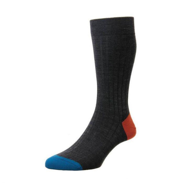 Stratford Merino Wool Heel & Toe Socks - Men's
