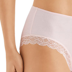 Cotton Lace Midi Briefs - Women's-Outlet