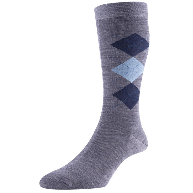 Locke Merino Wool Argyle Socks - Men's-Outlet