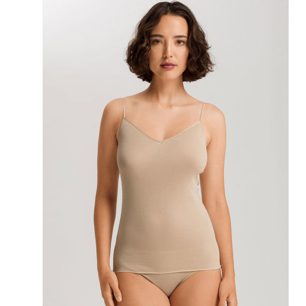 Cotton Seamless Spaghetti Top - Women's