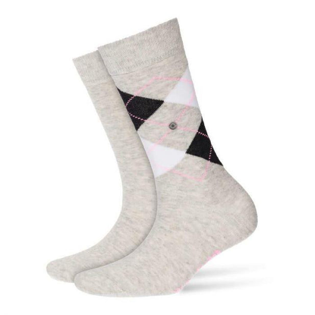 Everyday 2 Pack Argyle & Plain Socks - Women's