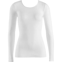 Cotton Seamless Long Sleeve Round Neck Shirt - Womens