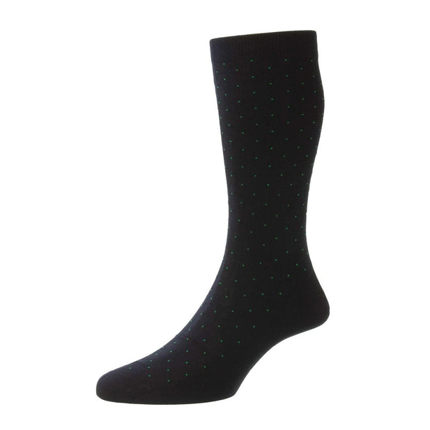 Gadsbury Fil d'Ecosse Pin Dot Socks - Men's