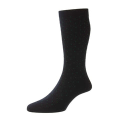 Gadsbury Fil d'Ecosse Pin Dot Socks - Men's