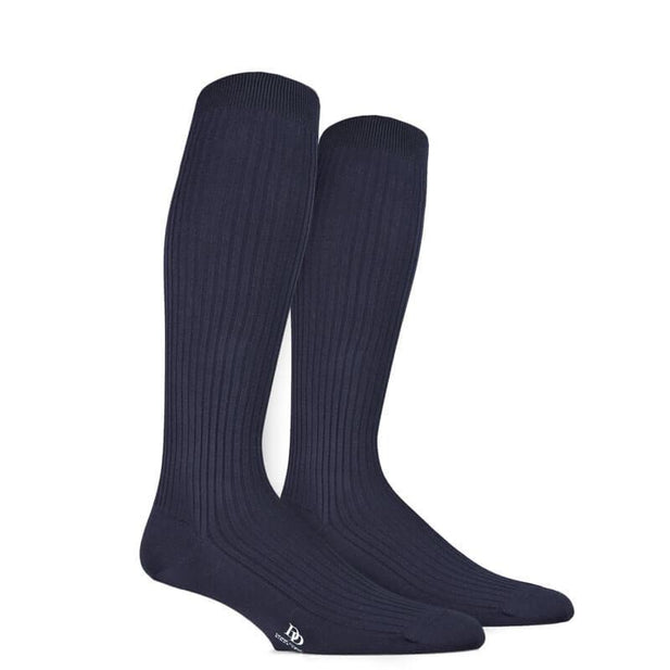 Pur Fil d'Ecosse Ribbed Knee High Socks - Men's
