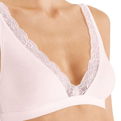 Cotton Lace Soft Cup Bra - Women's