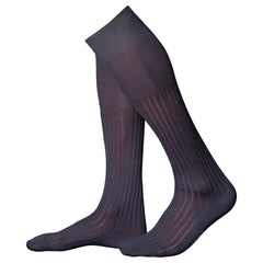 No 13 Egyptian Piuma Cotton Knee High Socks - Men's