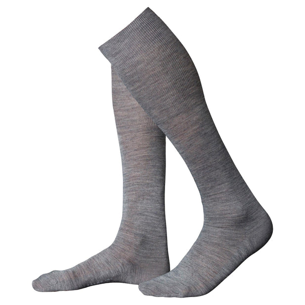 No 6 Merino Wool & Silk Knee High Socks - Men's