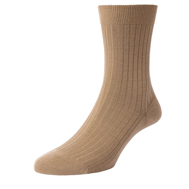Rose Merino Wool Rib Socks - Women's