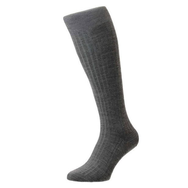 Laburnum Merino Wool Rib Knee High Socks - Men's