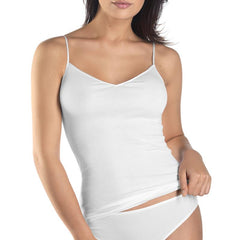 Cotton Seamless Spaghetti Top - Women's