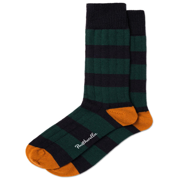 Fairford Merino Wool stripe Socks - Men's-Outlet