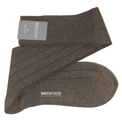 Leone Pinstripe Egyptian Cotton Knee High Socks - Men's-Outlet