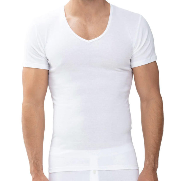 Casual Cotton V-Neck Shirt - Men's