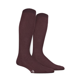 Pur Fil d'Ecosse Ribbed Knee High Socks - Men's
