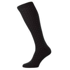 Gadsbury Fil d'Ecosse Pin Dot Knee High Socks - Men's