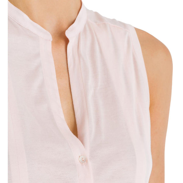 Cotton Deluxe Sleeveless Nightdress - Women's-Outlet