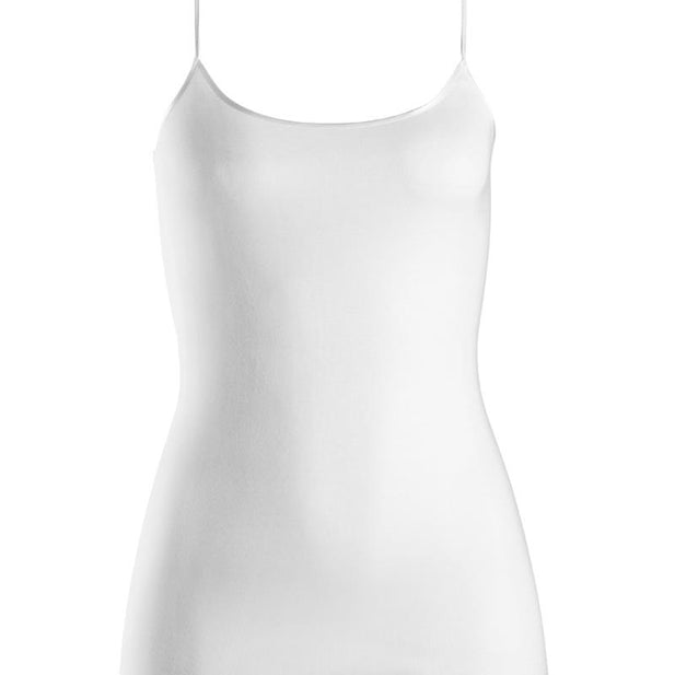Cotton Seamless Round Neck Spaghetti Top - Women's