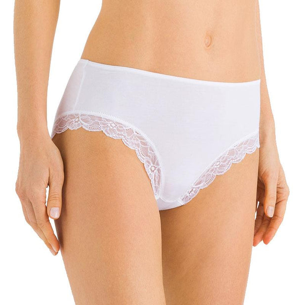 Cotton Lace Midi Briefs - Women's-Outlet