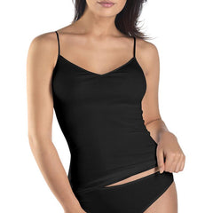 Cotton Seamless Spaghetti Top - Women's