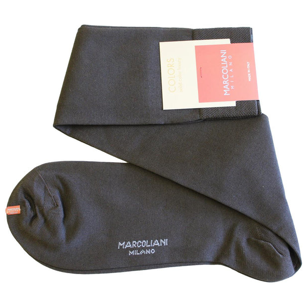The Classic Plain Pima Cotton Knee High Socks - Men's