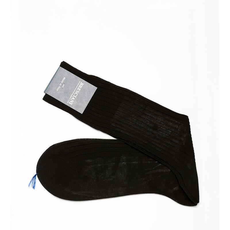Cesare Egyptian Cotton Rib Mid-Calf Socks - Men's