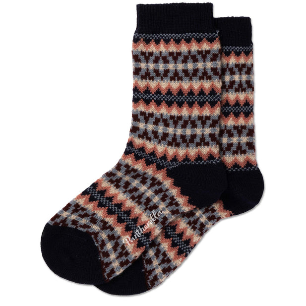 Isobel Cashmere Fairisle Socks - Women's-Outlet