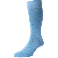 Gadsbury Fil d'Ecosse Pin Dot Socks - Men's