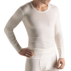 Woolen Silk Long Sleeve T-Shirt - Men's