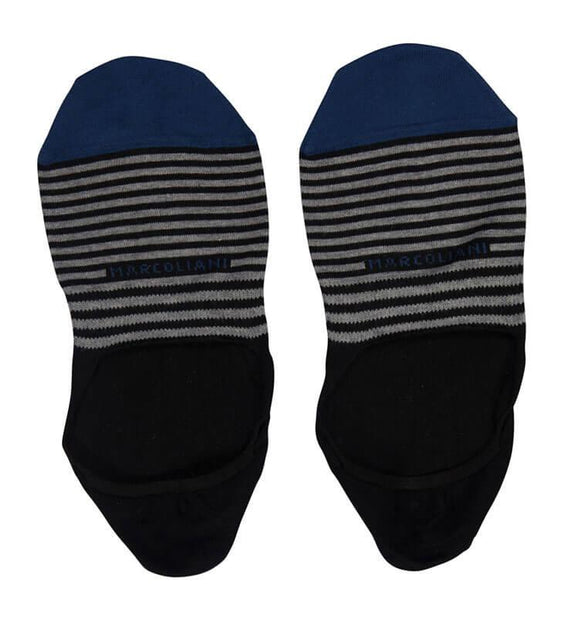 Invisible Touch Pima Cotton Striped Socks - Men's