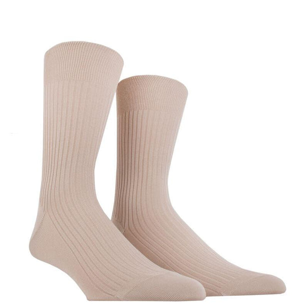 Pur Fil d'Ecosse Ribbed Socks - Men's