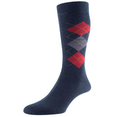 Locke Merino Wool Argyle Socks - Men's