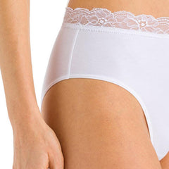 Cotton Lace Maxi Briefs - Women's
