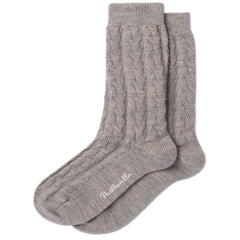 Kate Merino Wool Cable Knit Socks - Women's