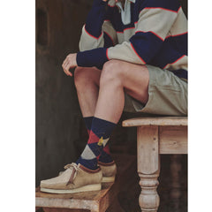 Taylor Organic Cotton Blend Argyle Socks - Men's