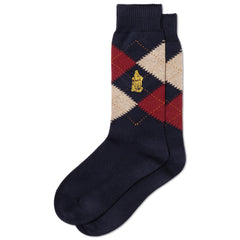 Taylor Organic Cotton Blend Argyle Socks - Men's