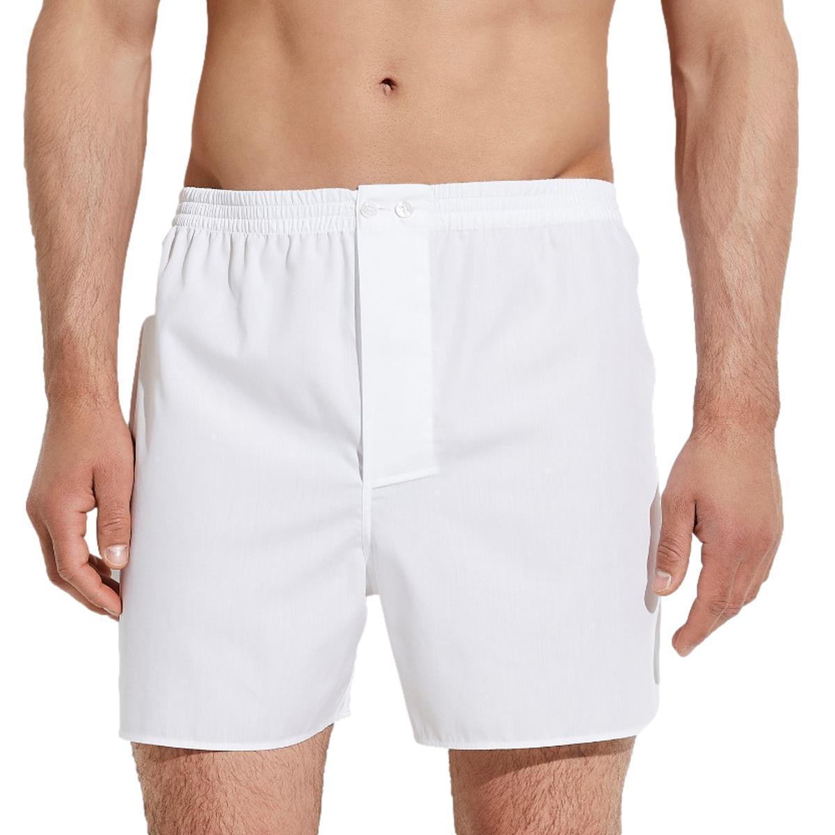 Woven Cotton Boxer Shorts - Men's