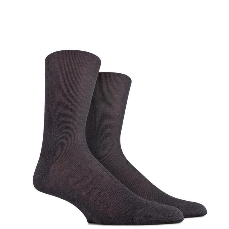 Fil d'Ecosse Fine Ribbed Comfort Socks - Men's-Outlet