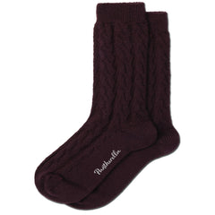 Kate Merino Wool Cable Knit Socks - Women's