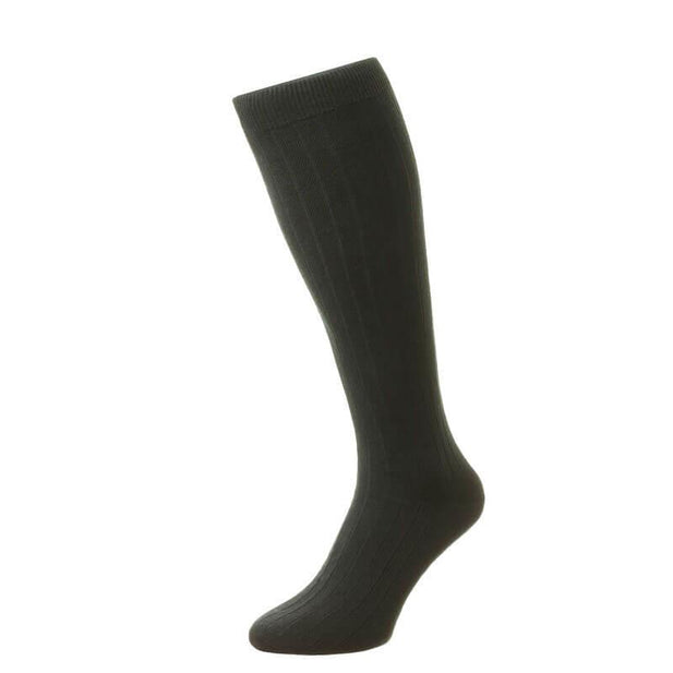 Pembrey Sea Island Cotton Knee High Socks - Men's