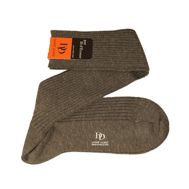 Pur Fil d'Ecosse Ribbed Knee High Socks - Men's -Outlet